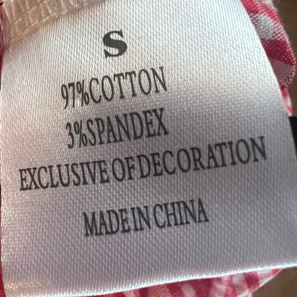 Red Gingham Dress with Tractor Embroidery Marie Nicole NWT Sz 2 yrs - Picture 5 of 5